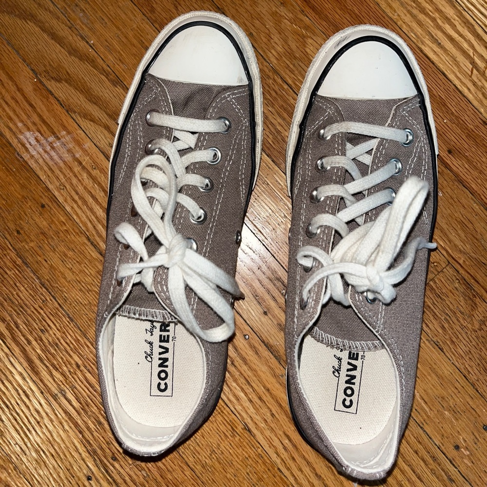 Taupe Chuck 70s Lowtop Sneakers size 8